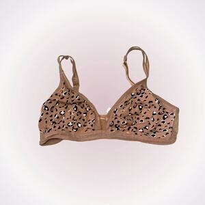 All You Lively Cheetah Print Adjustable Bralette | Sz M